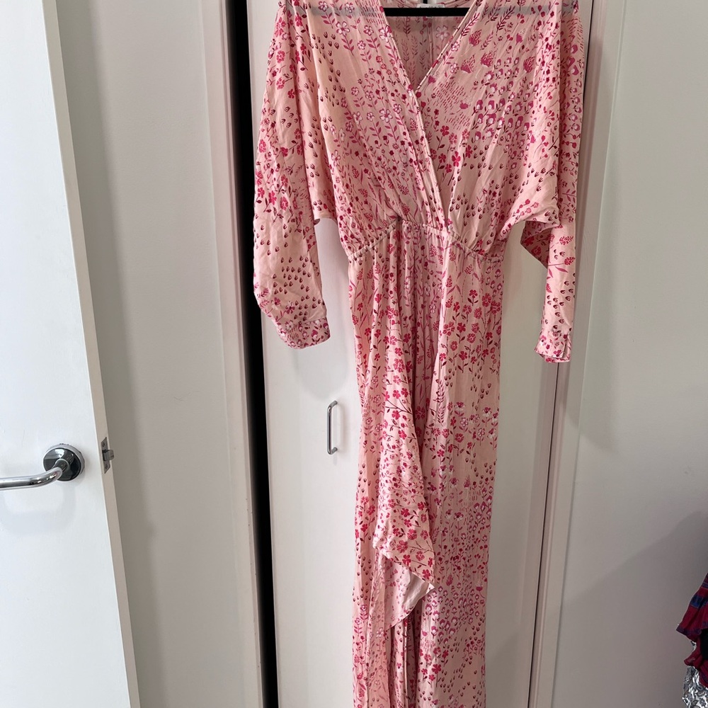 Floral Pink Maxi Dress